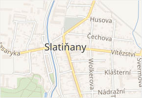 Východní v obci Slatiňany - mapa ulice