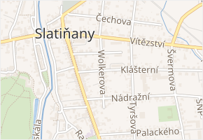 Wolkerova v obci Slatiňany - mapa ulice