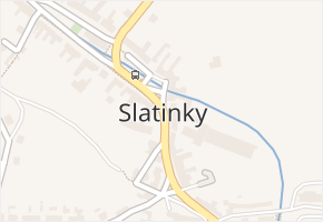 Slatinky v obci Slatinky - mapa části obce