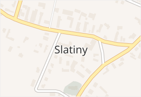 Slatiny v obci Slatiny - mapa části obce