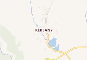 Keblany v obci Slavče - mapa části obce