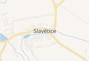 Slavětice v obci Slavětice - mapa části obce