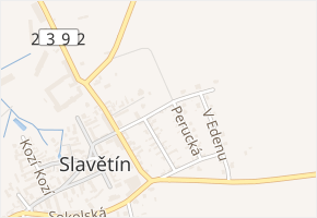 Boženy Němcové v obci Slavětín - mapa ulice