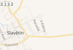 Perucká v obci Slavětín - mapa ulice