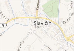 Tržní v obci Slavičín - mapa ulice