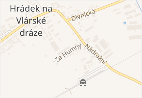 Za Humny v obci Slavičín - mapa ulice