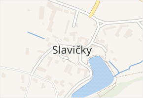 Slavičky v obci Slavičky - mapa části obce