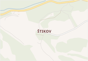 Štikov v obci Slavíkov - mapa části obce