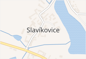 Slavíkovice v obci Slavíkovice - mapa části obce