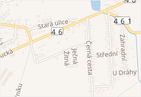Černá cesta v obci Slavkov - mapa ulice