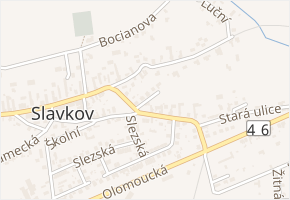 Krátká v obci Slavkov - mapa ulice