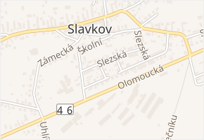 Květná v obci Slavkov - mapa ulice