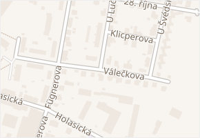 Luční v obci Slavkov - mapa ulice