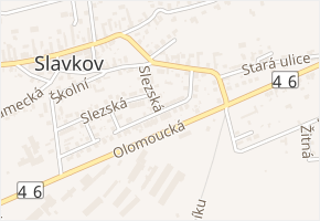Mládežnická v obci Slavkov - mapa ulice