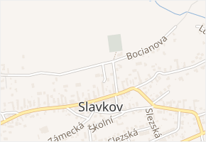 Rozvoje v obci Slavkov - mapa ulice