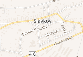 Školní v obci Slavkov - mapa ulice