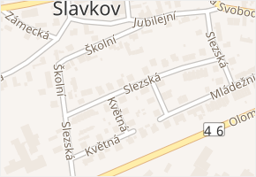 Slezská v obci Slavkov - mapa ulice
