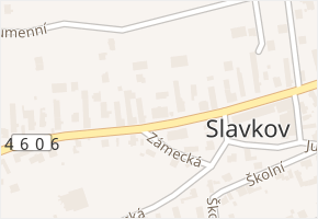 U Latarny v obci Slavkov - mapa ulice