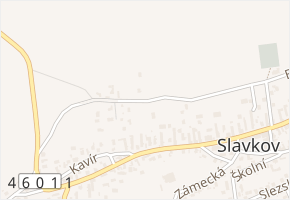 Záhumenní v obci Slavkov - mapa ulice