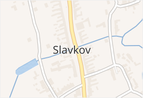 Slavkov v obci Slavkov - mapa části obce