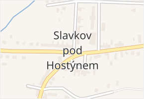 Slavkov pod Hostýnem v obci Slavkov pod Hostýnem - mapa části obce