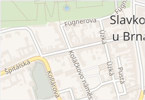Brněnská v obci Slavkov u Brna - mapa ulice