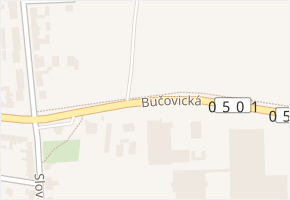Bučovická v obci Slavkov u Brna - mapa ulice