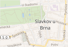 Fügnerova v obci Slavkov u Brna - mapa ulice
