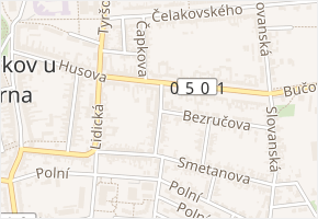 Havlíčkova v obci Slavkov u Brna - mapa ulice