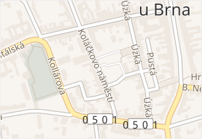 Koláčkovo náměstí v obci Slavkov u Brna - mapa ulice