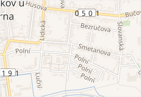 Krátká v obci Slavkov u Brna - mapa ulice