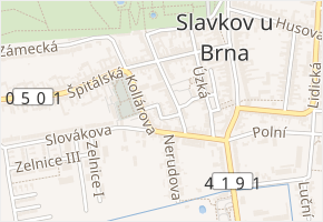 Lomená v obci Slavkov u Brna - mapa ulice