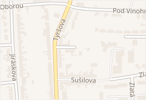 Purkyňova v obci Slavkov u Brna - mapa ulice