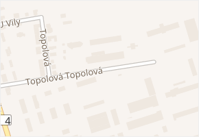 Topolová v obci Slavkov u Brna - mapa ulice