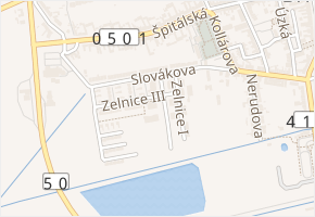 Zelnice II. v obci Slavkov u Brna - mapa ulice