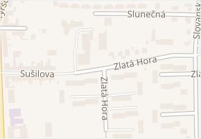 Zlatá Hora v obci Slavkov u Brna - mapa ulice