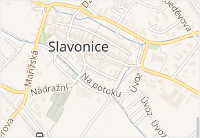 Boženy Němcové v obci Slavonice - mapa ulice