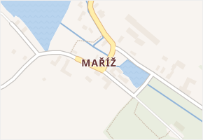 Maříž v obci Slavonice - mapa části obce