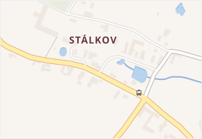 Stálkov v obci Slavonice - mapa části obce