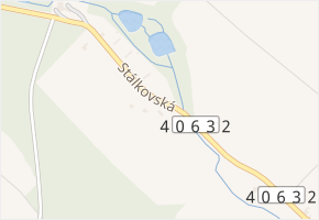 Stálkovská v obci Slavonice - mapa ulice
