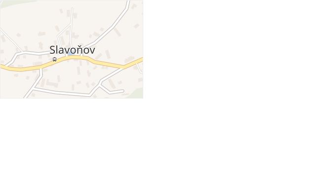 Slavoňov v obci Slavoňov - mapa části obce