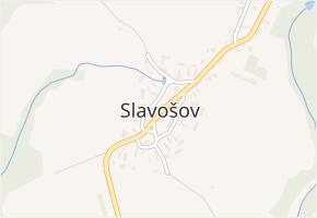 Slavošov v obci Slavošov - mapa části obce