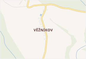 Věžníkov v obci Slavošov - mapa části obce
