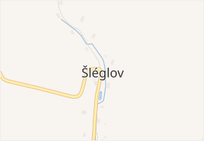 Šléglov v obci Šléglov - mapa části obce