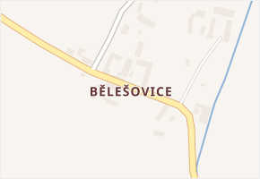 Bělešovice v obci Slepotice - mapa části obce