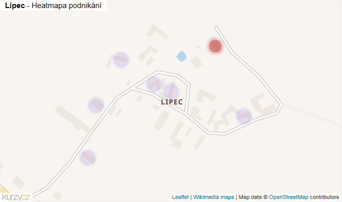 Mapa Lipec - Firmy v části obce.