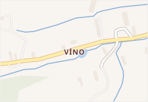 Víno v obci Slezské Rudoltice - mapa části obce