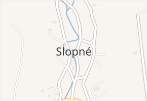Slopné v obci Slopné - mapa části obce