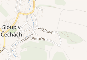 Hřbitovní v obci Sloup v Čechách - mapa ulice