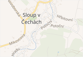 Potoční v obci Sloup v Čechách - mapa ulice